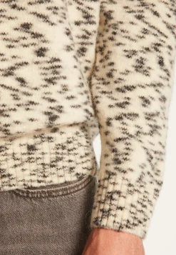 Montagut Pulls-Pull col rond en mohair - Tex 82-Ecru
