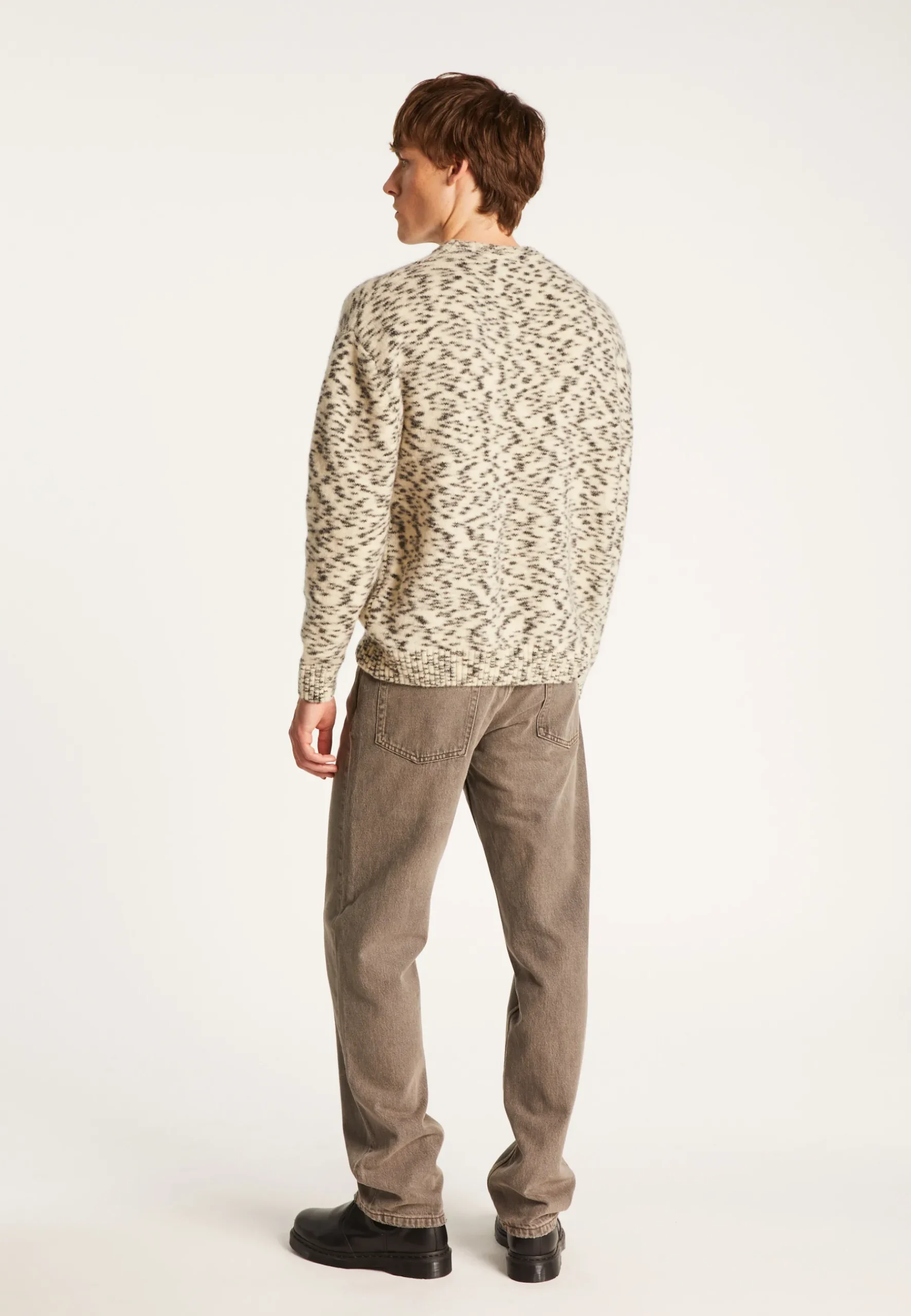 Montagut Pulls-Pull col rond en mohair - Tex 82-Ecru