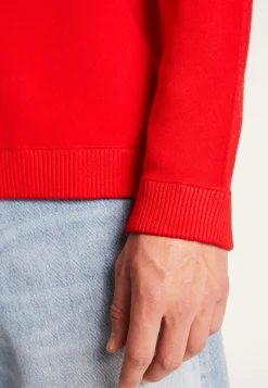 Montagut Pulls-Pull col rond en viscose et laine - Thimothée 52-Rouge