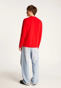 Montagut Pulls-Pull col rond en viscose et laine - Thimothée 52-Rouge