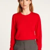 Montagut Les Incontournables-Pull col rond laine mérinos - Asena 52-Rouge