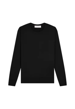 Montagut Les Incontournables-Pull col rond laine mérinos - Asena 01-Noir