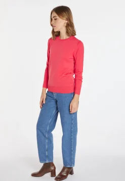 Montagut Les Incontournables-Pull col rond laine mérinos - Asena 52-Rouge