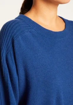Montagut Pulls-Pull col rond laine mérinos - Rosalie 48-Bleu roi