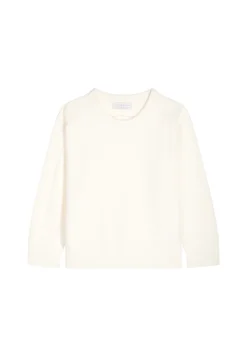 Montagut Pulls-Pull col rond laine mérinos - Rosalie 82-Ecru