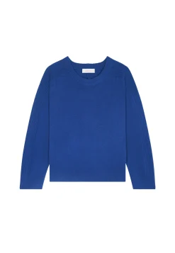 Montagut Pulls-Pull col rond laine mérinos - Rosalie 48-Bleu roi