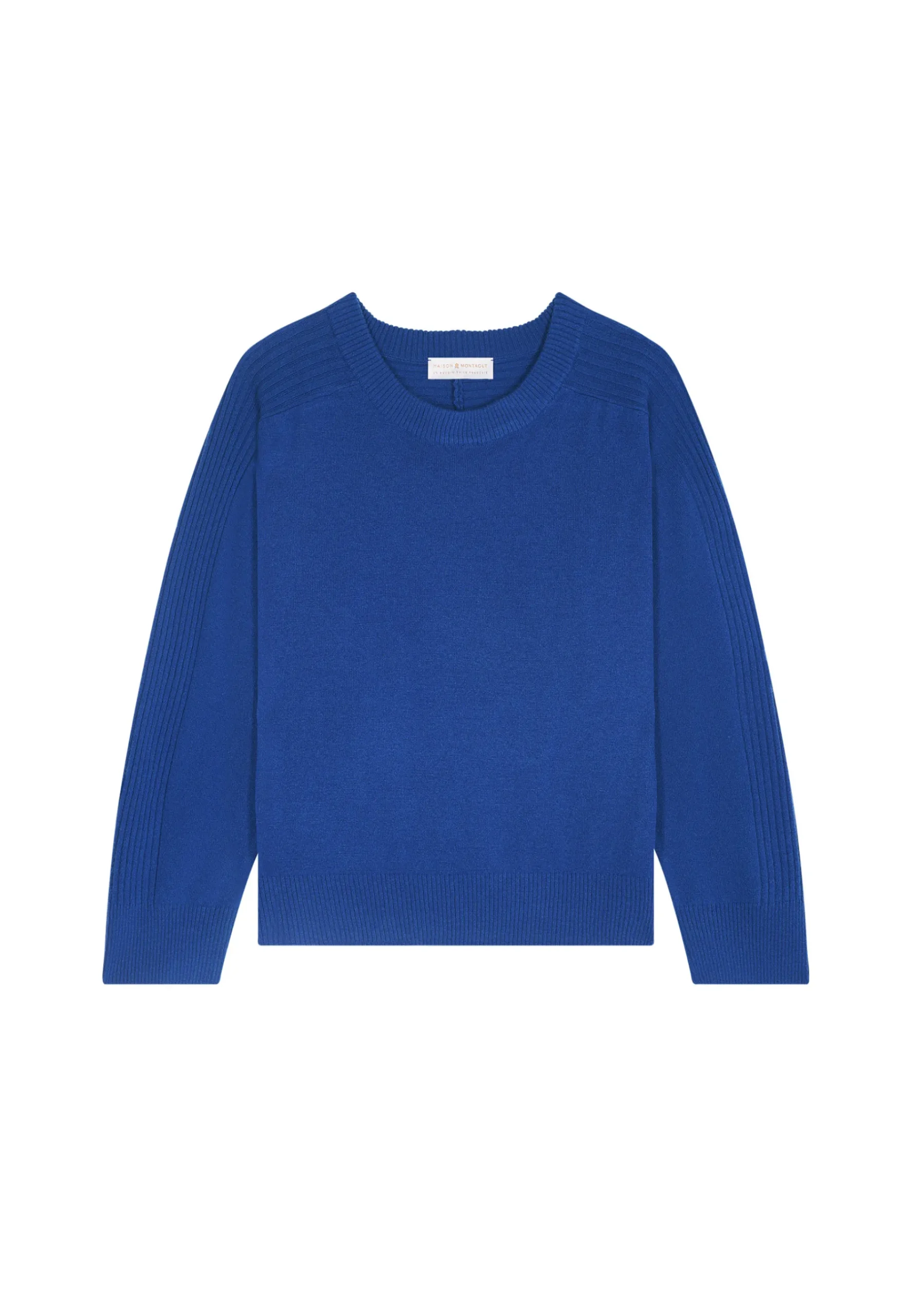Montagut Pulls-Pull col rond laine mérinos - Rosalie 48-Bleu roi