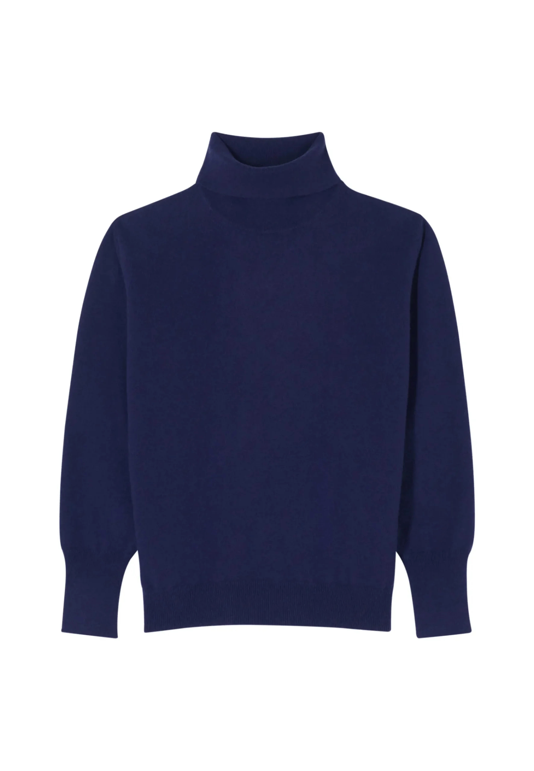 Montagut Les Incontournables-Pull col roulé cachemire - Anabelle 03-Bleu foncé