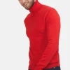 Montagut Pulls-Pull col roulé en cachemire - Bruno 52-Rouge