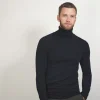 Montagut Pulls-Pull col roulé en cachemire - Bruno 01-Noir