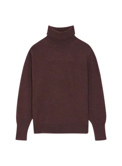Montagut Les Incontournables-Pull col roulé en cachemire - Anabelle 47Marron foncé