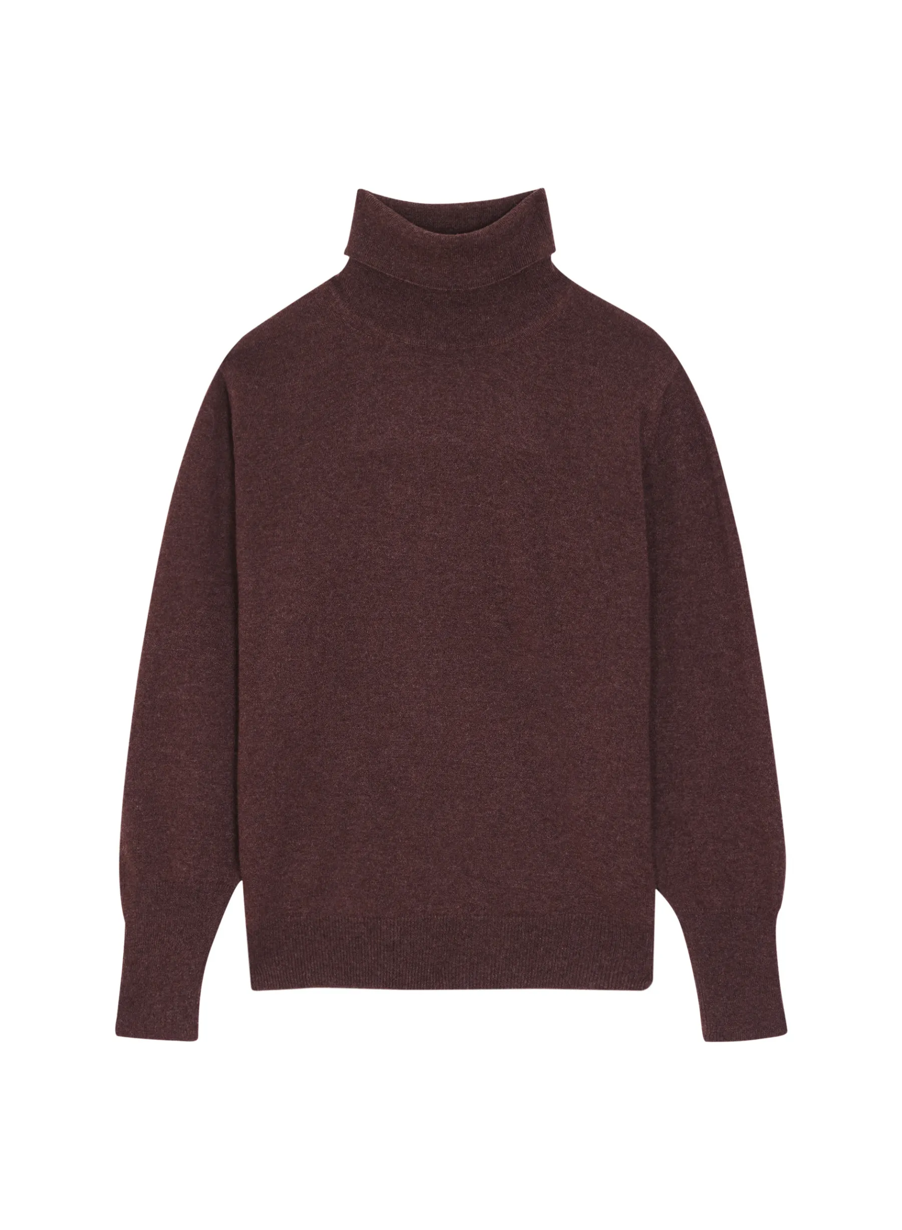 Montagut Les Incontournables-Pull col roulé en cachemire - Anabelle 47Marron foncé