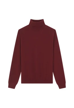 Montagut Pulls-Pull col roulé en cachemire - Eduardo 51-Bordeaux
