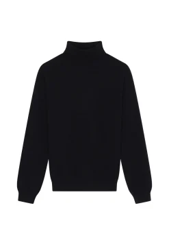 Montagut Pulls-Pull col roulé en cachemire - Eduardo 01-Noir