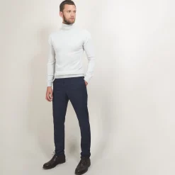 Montagut Pulls-Pull col roulé en cachemire - Bruno 11-Gris clair