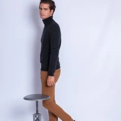 Montagut Pulls-Pull col roulé en cachemire - Bruno 10-Gris foncé