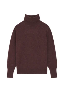 Montagut Les Incontournables-Pull col roulé en cachemire - Anabelle 47Marron foncé