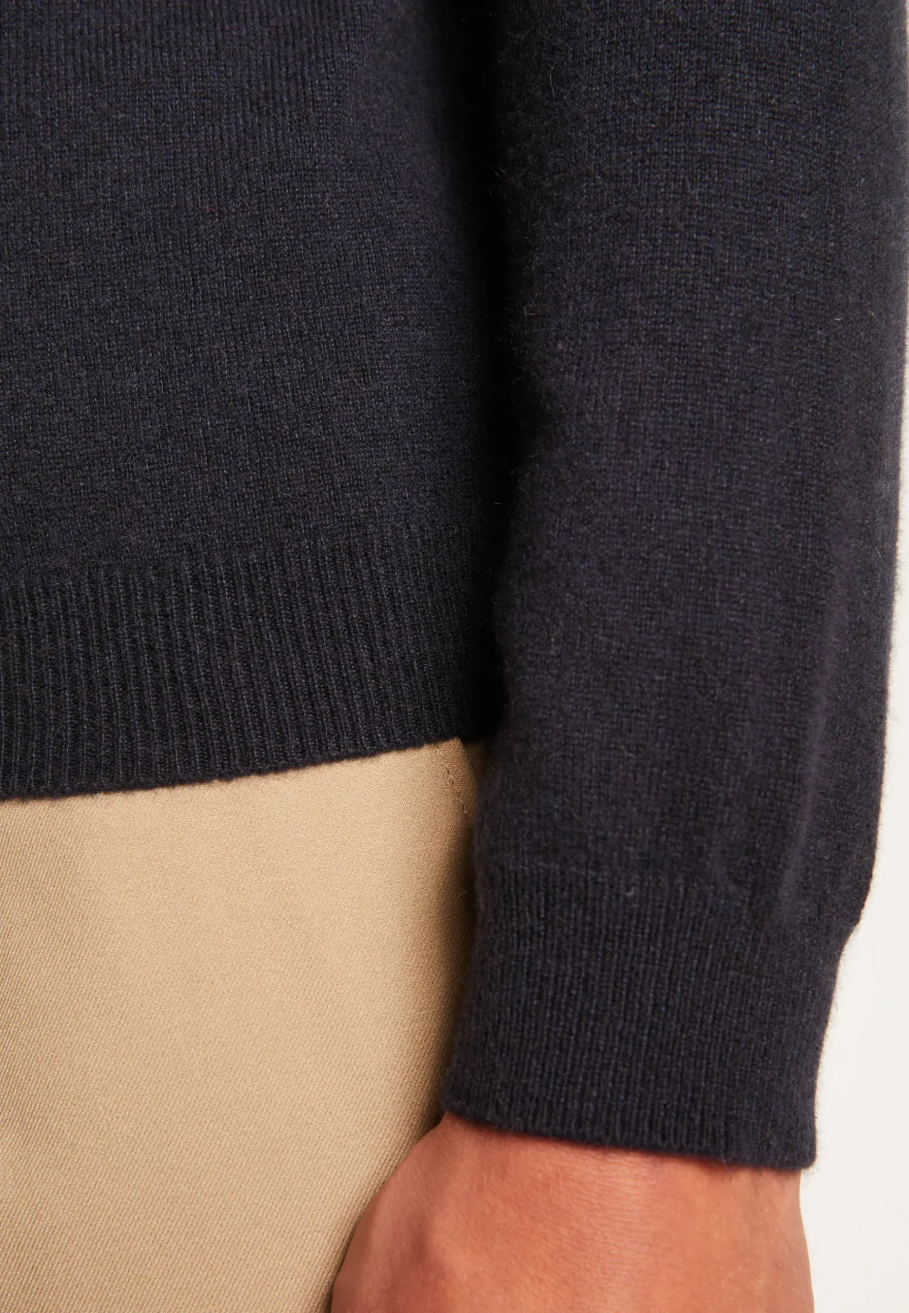 Montagut Pulls-Pull col roulé en cachemire - Bruno 05-Bleu marine