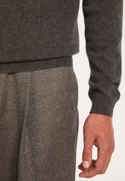 Montagut Pulls-Pull col roulé en cachemire - Bruno 10-Gris foncé