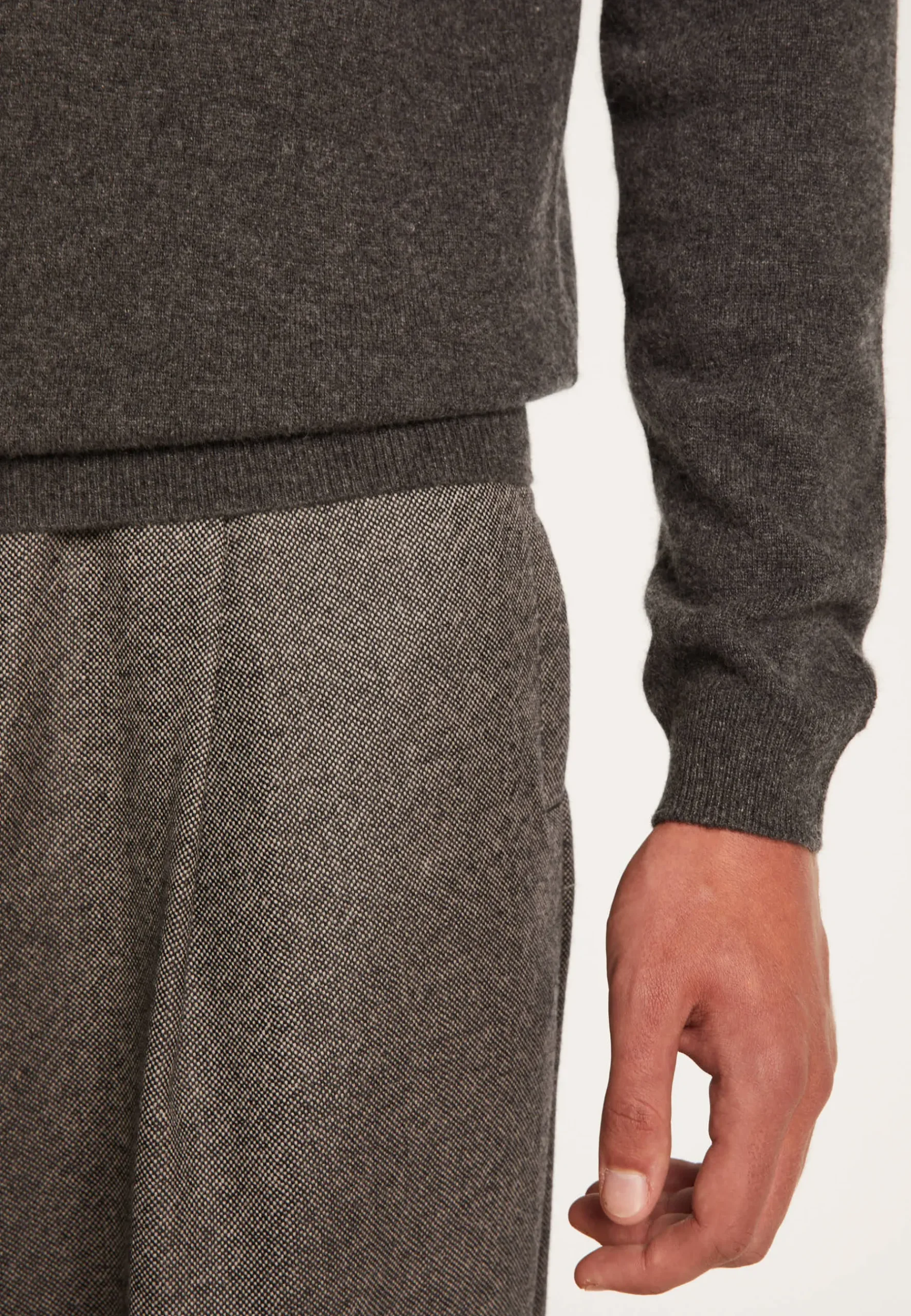 Montagut Pulls-Pull col roulé en cachemire - Bruno 10-Gris foncé