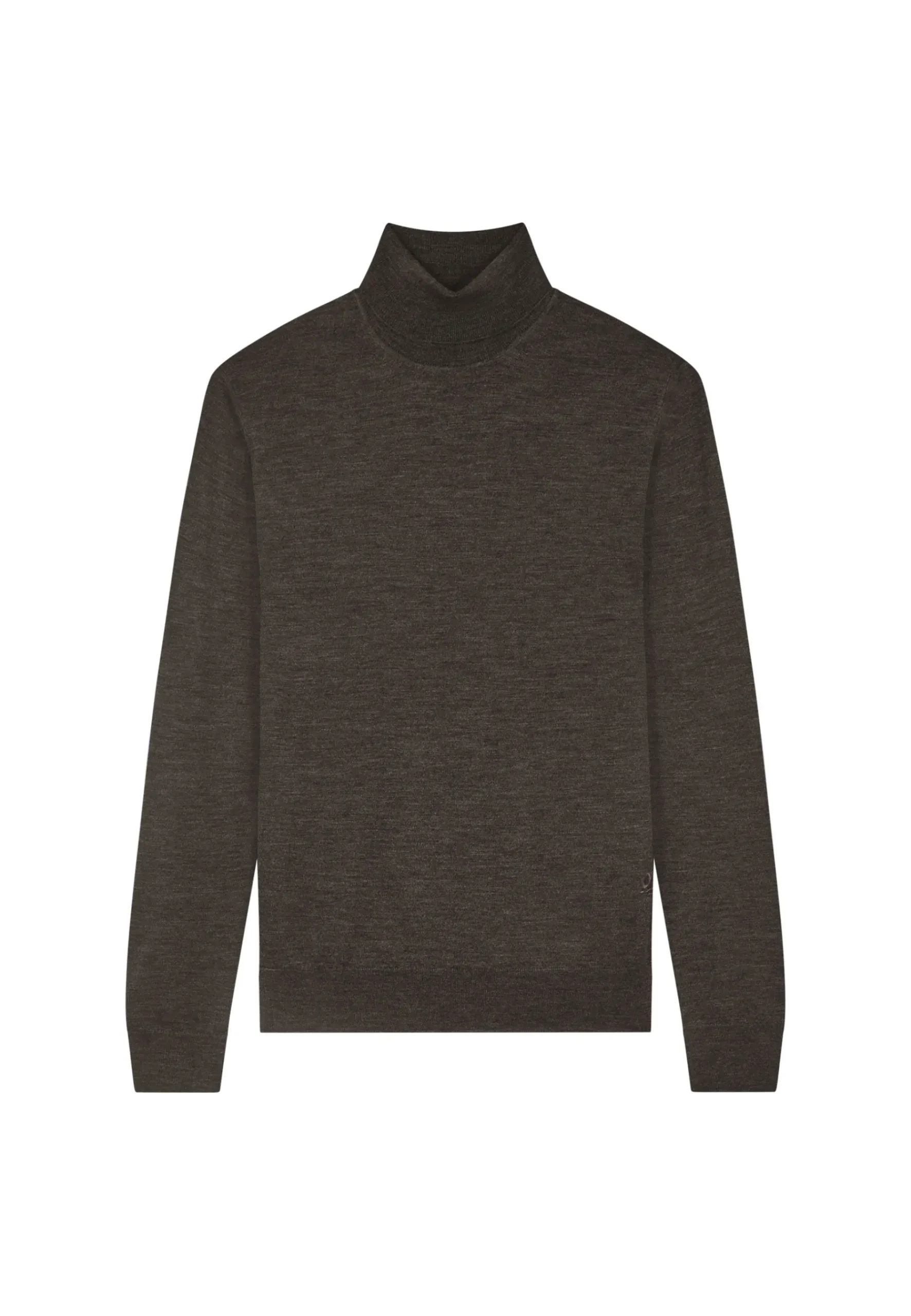 Montagut Pulls-Pull col roulé en laine mérinos - Enzo 10-Gris foncé