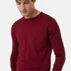 Montagut Pulls-Pull col roulotté laine mérinos - Rythme 51-Bordeaux