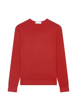 Montagut Pulls-Pull col roulotté laine mérinos - Rythme 52-Rouge
