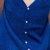 Montagut Pulls-Pull col V avant et arrière en mohair - Simon 48-Bleu roi