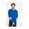 Montagut Pulls-Pull col V en cachemire - Evann 48-Bleu roi