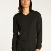 Montagut Pulls-Pull col V en cachemire - Evann 10-Gris foncé