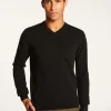 Montagut Pulls-Pull col V en cachemire - Evann 01-Noir