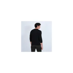 Montagut Pulls-Pull col V en cachemire - Evann 01-Noir