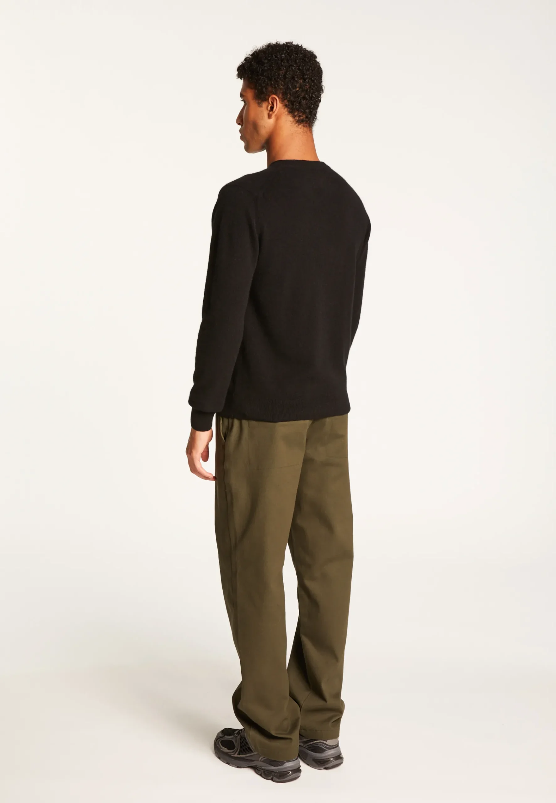 Montagut Pulls-Pull col V en cachemire - Evann 01-Noir