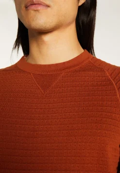 Montagut Pulls-Pull coton manches raglan - Dwight 07-Marron
