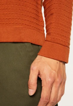 Montagut Pulls-Pull coton manches raglan - Dwight 07-Marron