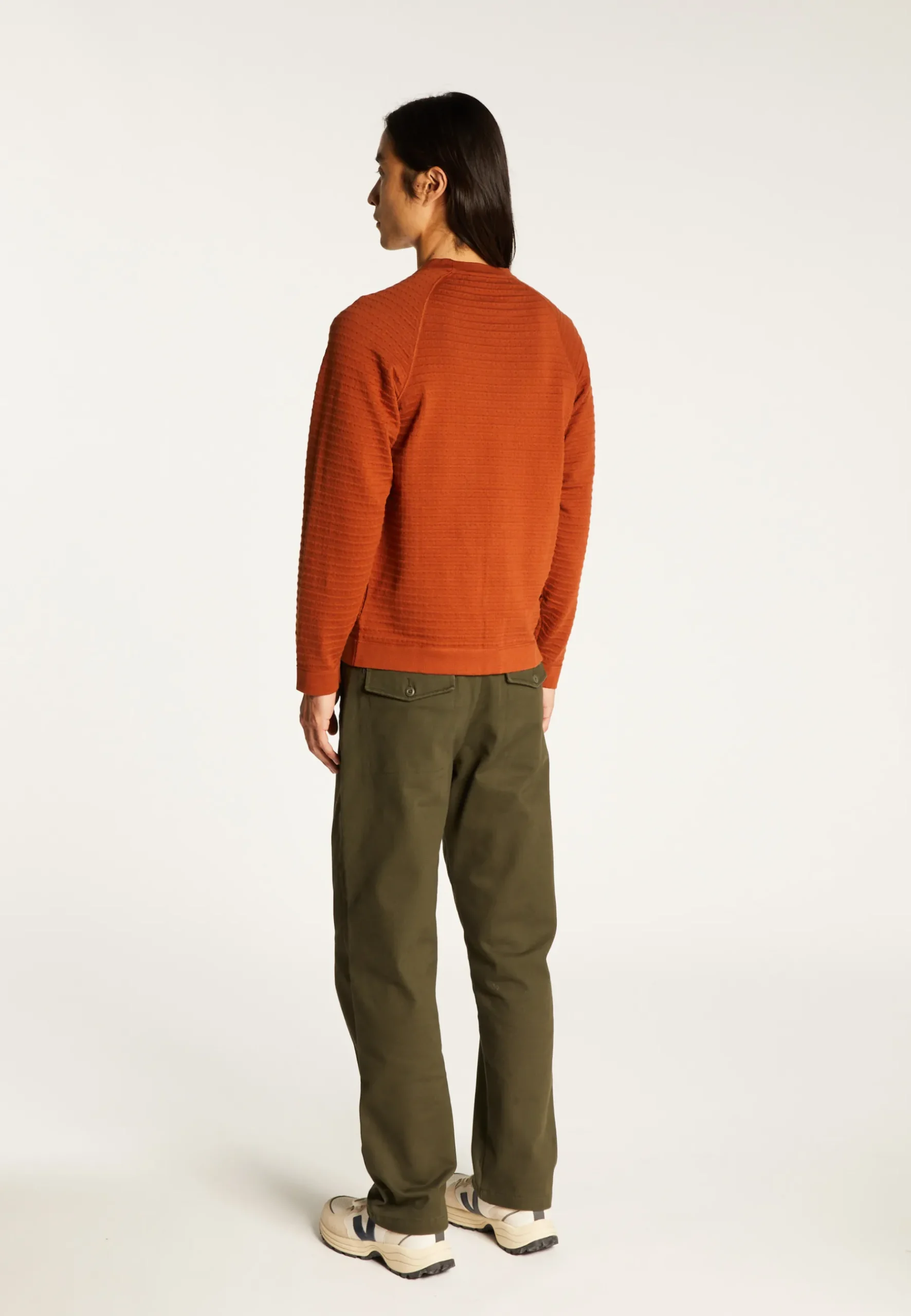 Montagut Pulls-Pull coton manches raglan - Dwight 07-Marron