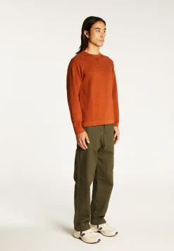 Montagut Pulls-Pull coton manches raglan - Dwight 07-Marron
