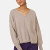 Montagut Pulls | Les Incontournables-Pull court en cachemire avec poche - Balba 14-Beige foncé
