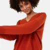 Montagut Pulls | Les Incontournables-Pull court en cachemire avec poche - Balba 92-Rouille