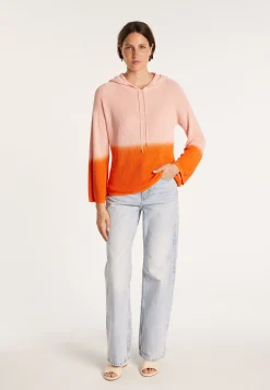 Montagut Pulls-Pull dégradé à capuche - Colombe 15-Orange