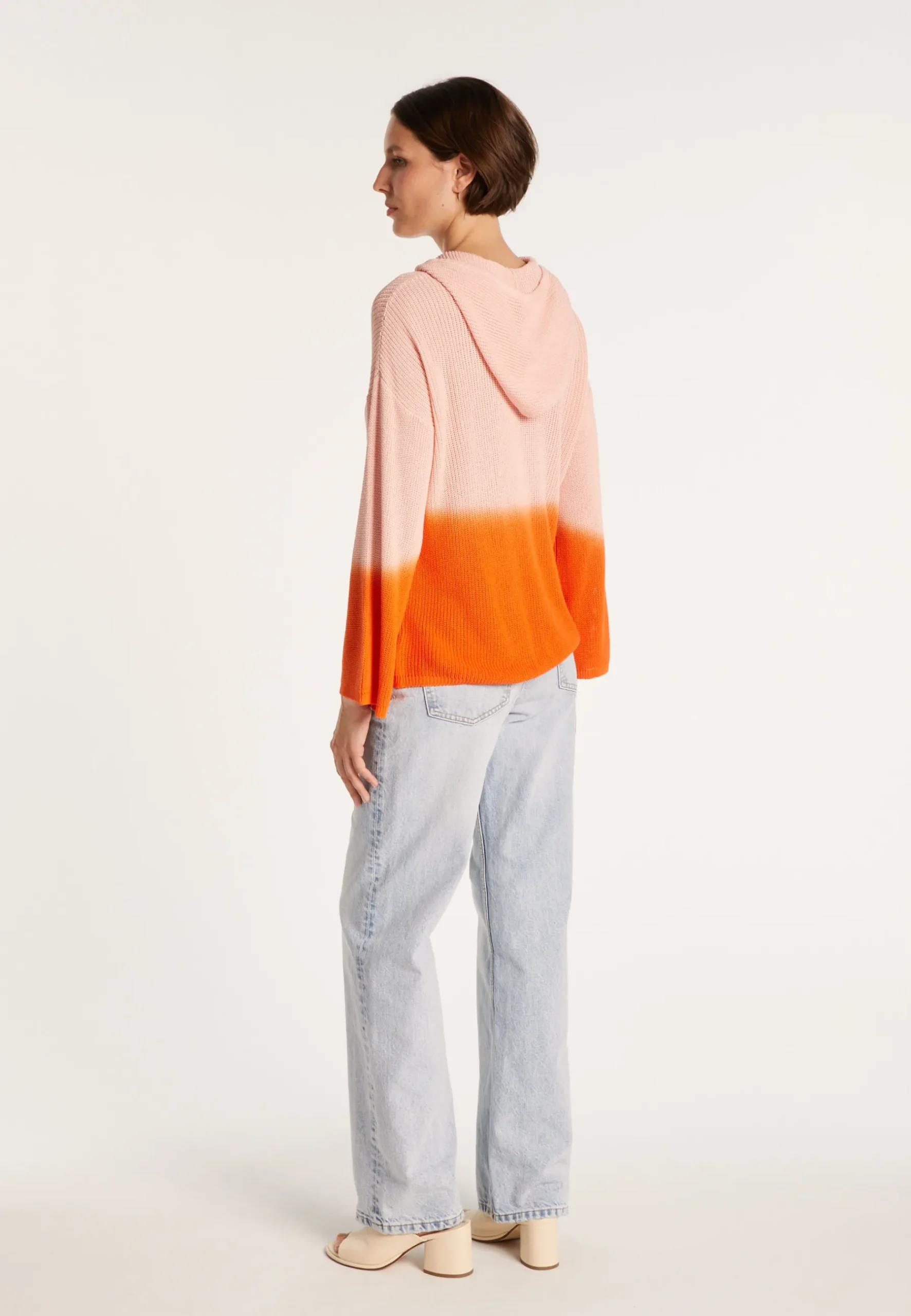 Montagut Pulls-Pull dégradé à capuche - Colombe 15-Orange