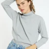 Montagut Pulls-Pull emmanchures marteau en cachemire - Beverlie 09-Gris moyen