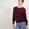 Montagut Pulls-Pull emmanchures marteau en cachemire - Breee 18-Violet foncé