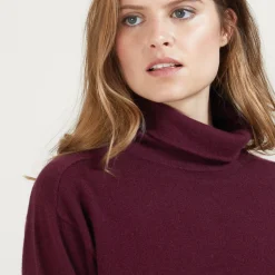Montagut Pulls-Pull emmanchures marteau en cachemire - Beverlie 18-Violet foncé