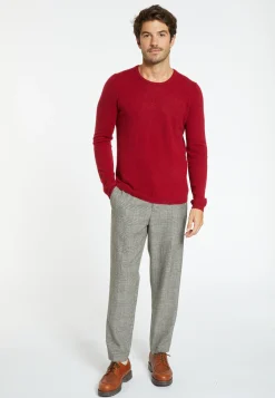 Montagut Pulls-Pull en cachemire à col rond - Faustin 52-Rouge
