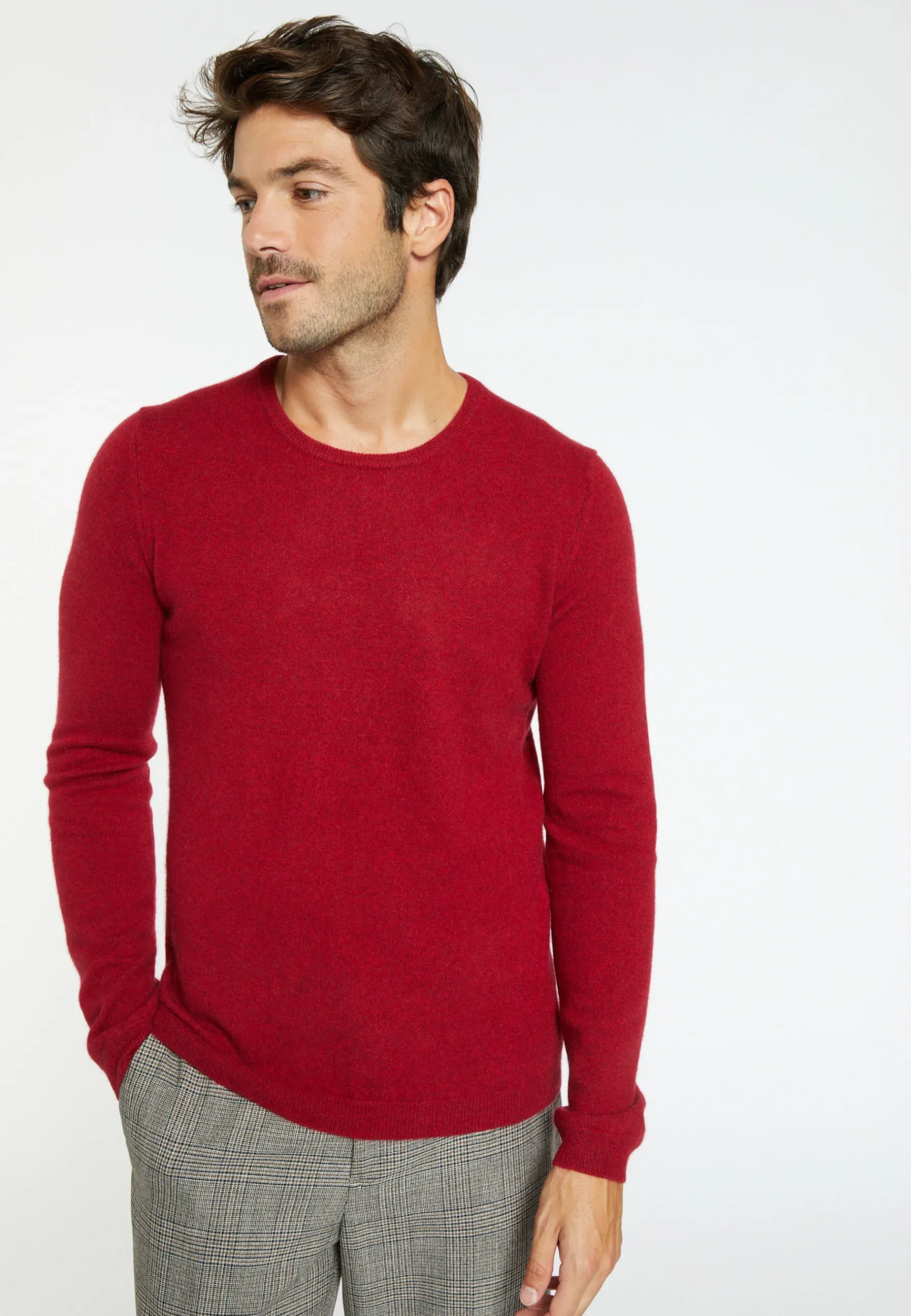 Montagut Pulls-Pull en cachemire à col rond - Faustin 52-Rouge