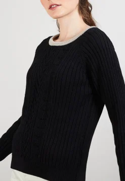 Montagut Pulls-Pull en coton - Alice 01-Noir