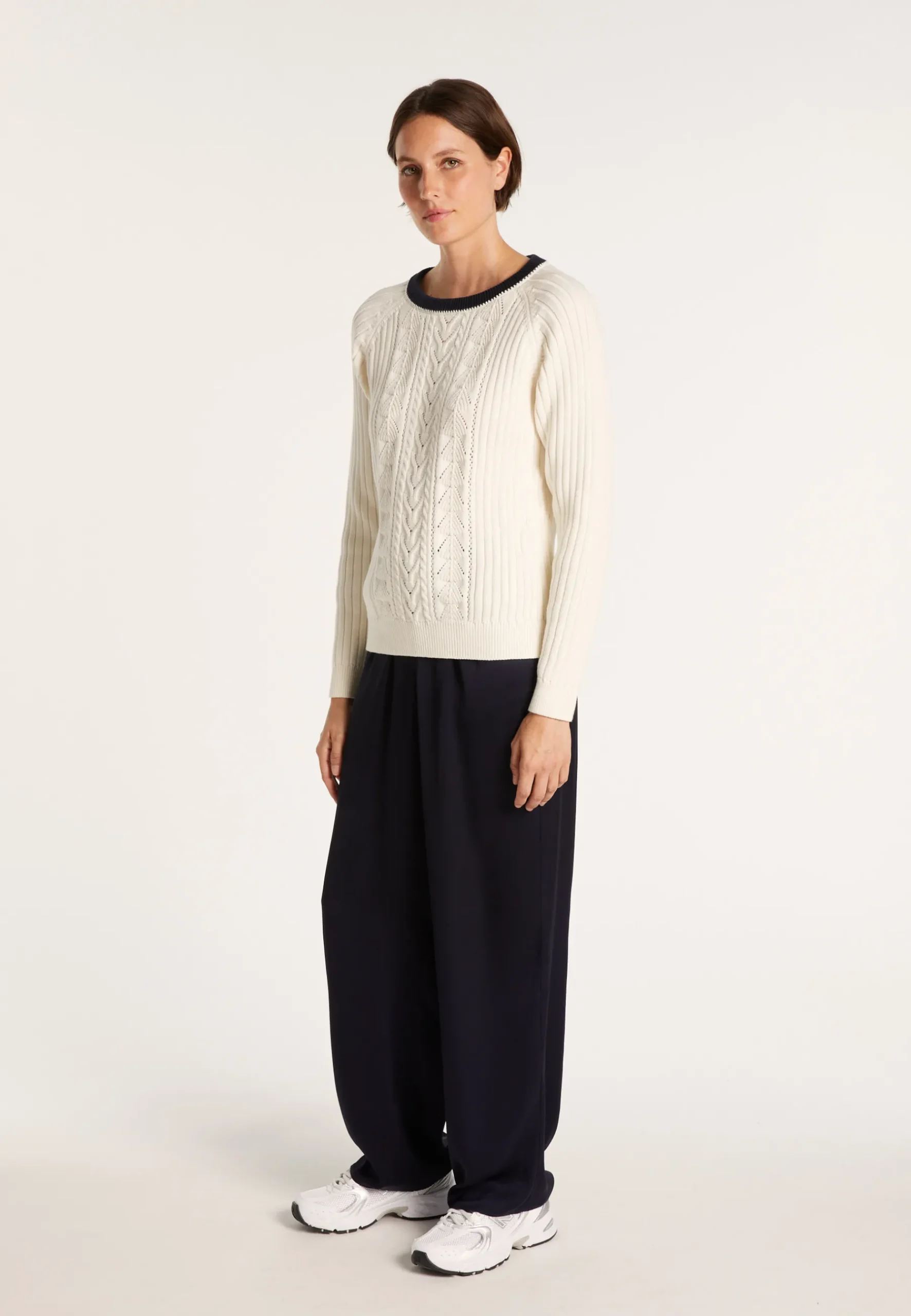Montagut Pulls-Pull en coton - Alice 02-Blanc
