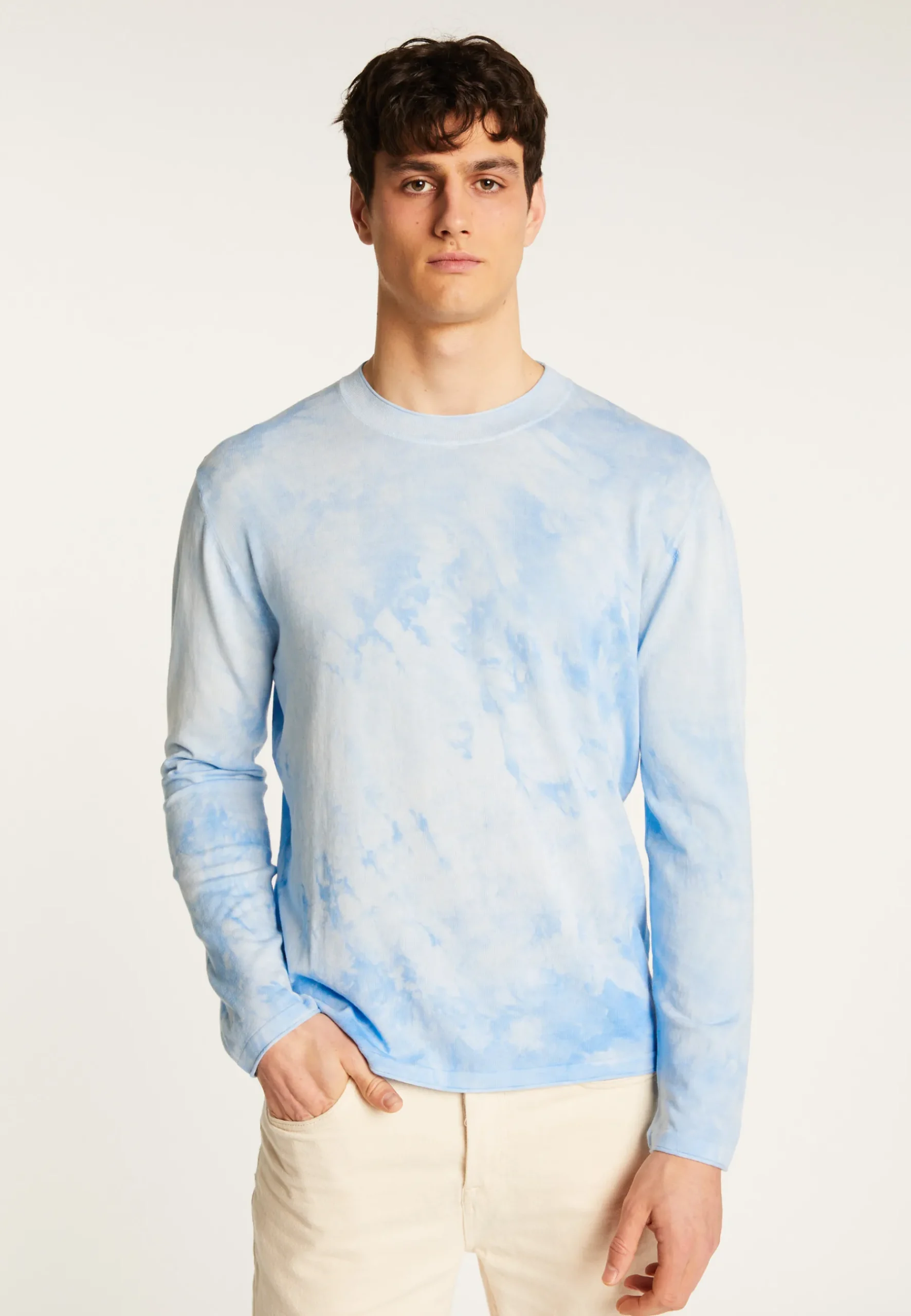 Montagut Pulls-Pull en coton - Mathias 62-Batik ciel