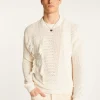 Montagut Pulls-Pull en coton ajouré - Marlow 82-Ecru